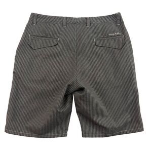 Travis Mathew Charcoal Pinstripe Shorts